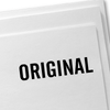 ORIGINAL all Caps Stock Stamp 