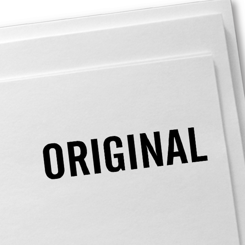 ORIGINAL all Caps Stock Stamp 