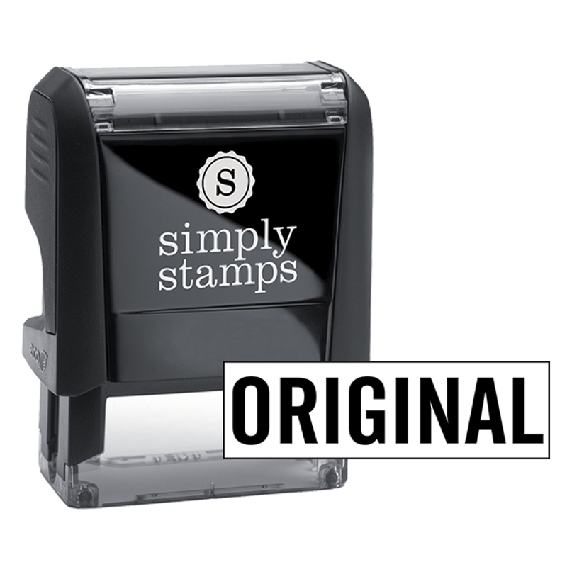 ORIGINAL all Caps Stock Stamp 