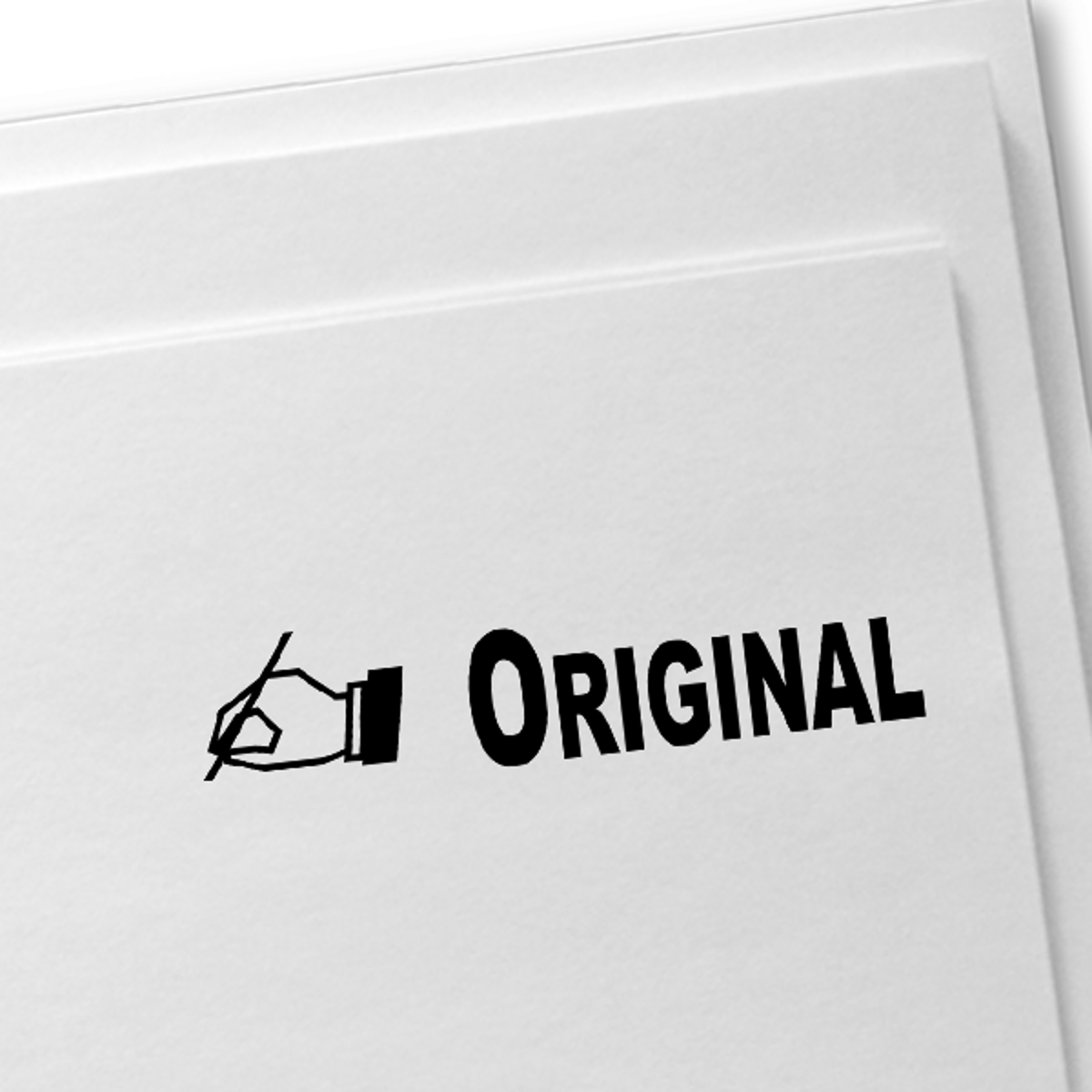 ORIGINAL Stock Stamp with Hand