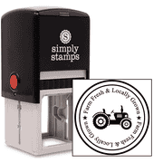 Farm Fresh and Locally Grown Rubber Stamp