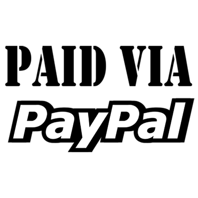 PAID BY PAYPAL Stock Stamp - alternate view