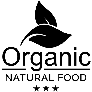 Organic Natural Food Rubber Stamp Imprint Example