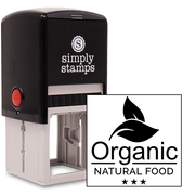 Organic Natural Food Rubber Stamp