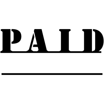 Paid Stamp with Underline - alternate view