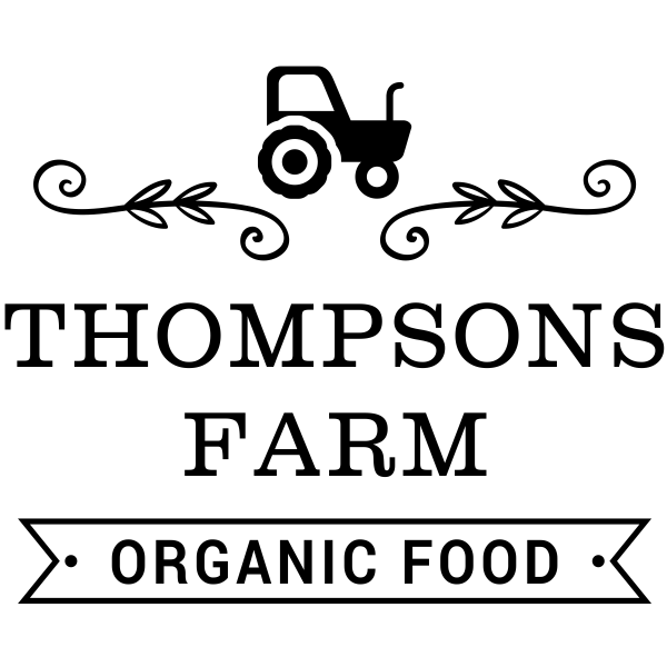 Thompsons Farm Organic Food Rubber Stamp Imprint Example