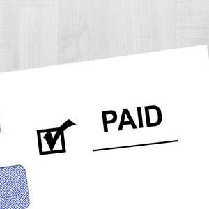 PAID Check Mark Stock Stamp
