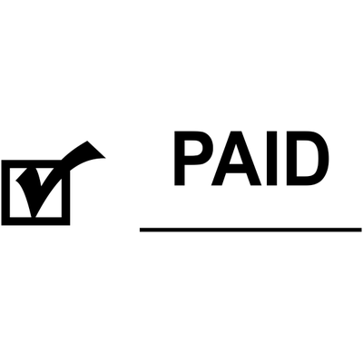 Paid Stamp with Checkmark - alternate view