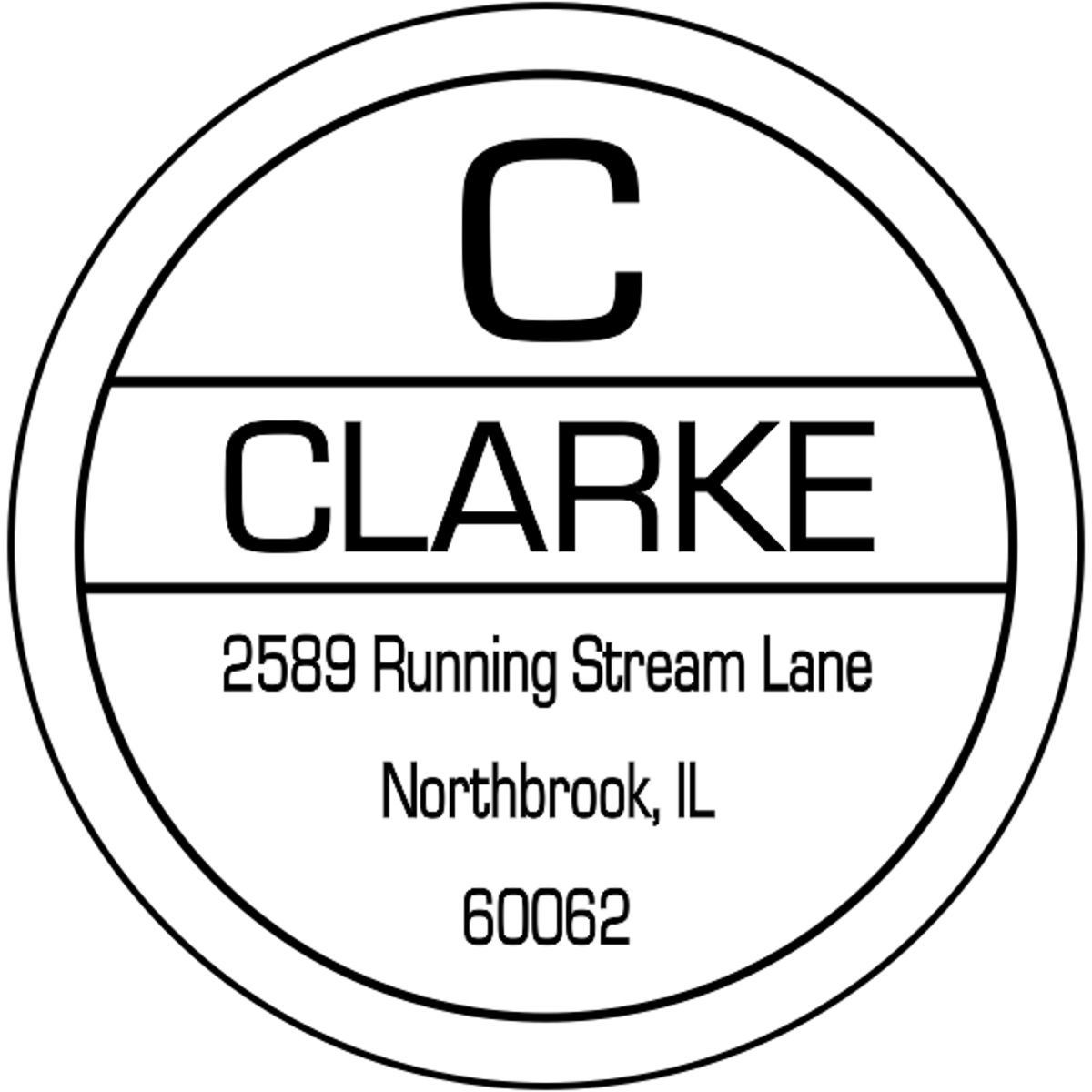 Clarke Initial Return Address Stamper