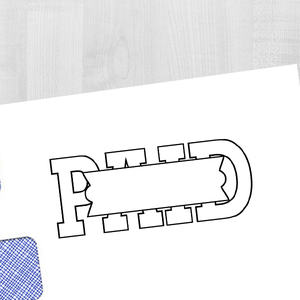 PAID Hollow Stock Stamp 