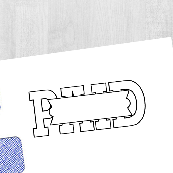 PAID Hollow Stock Stamp 