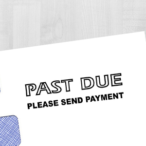 PAST DUE Bold Stock Stamp