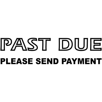 Past Due Stamp - alternate view
