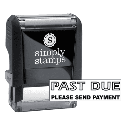 PAST DUE PLEASE SEND PAYMENT Stock Stamp