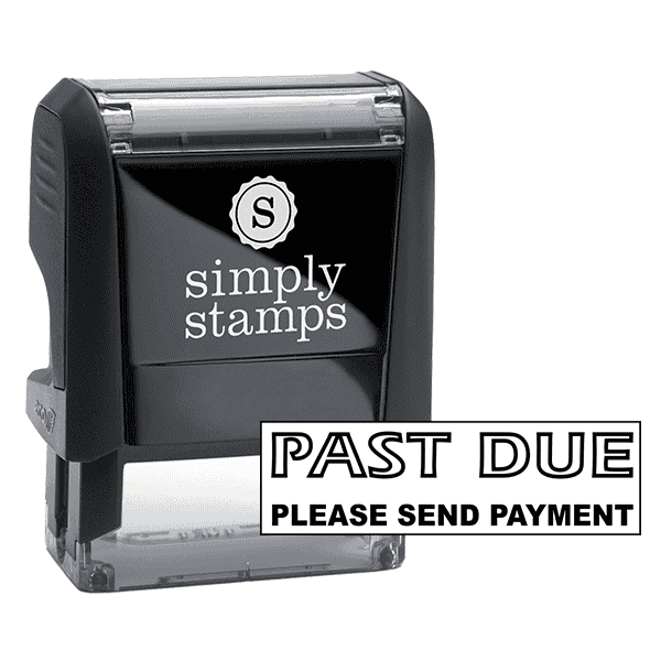 PAST DUE Bold Stock Stamp