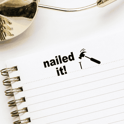 Nailed It! Rubber Stamp - alternate view