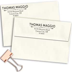 Maggio Deco Rubber Address Stamp Imprint Example