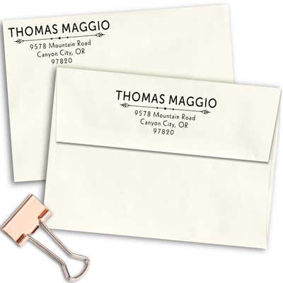 Maggio Deco Rubber Address Stamp - alternate view
