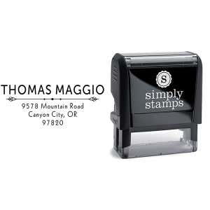 Maggio Deco Rubber Address Stamp Body and Design