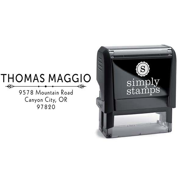 Maggio Deco Rubber Address Stamp Body and Design