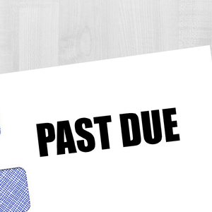 PAST DUE Bold Stock Stamp