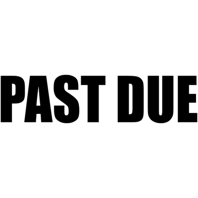 Bold Past Due Stamp - alternate view