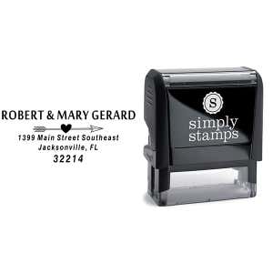 Gerard Heart Arrow Address Stamp Body and Design