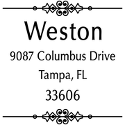 Weston Vintage Address Stamp