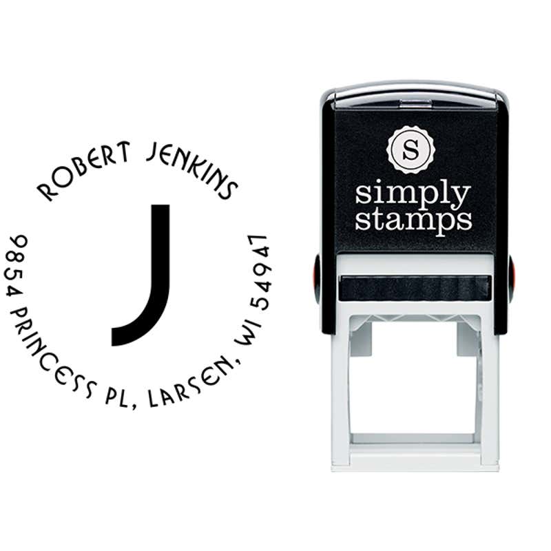 Jenkins Capital Letter Address Stamp Body and Design