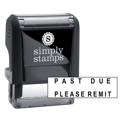 PAST DUE PLEASE REMIT Stock Stamp