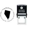 Nevada Round Address Stamp Body and Design