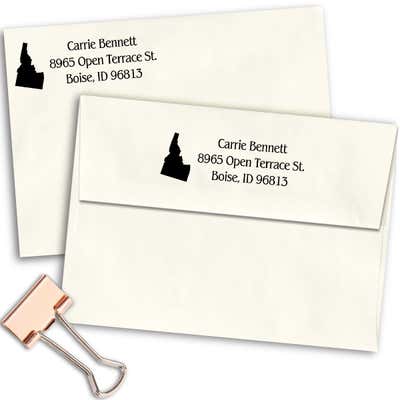 Idaho Return Address Stamp - alternate view