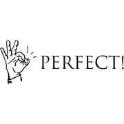 Perfect! Okay Hand Teacher Feedback Stamp