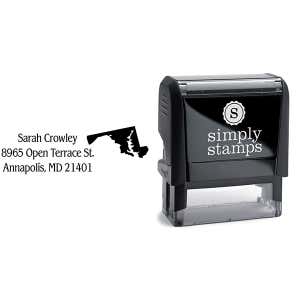 Maryland Return Address Stamp Body and Design
