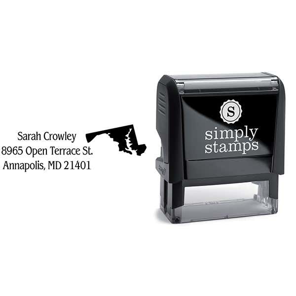 Maryland Return Address Stamp Body and Design