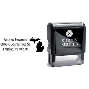 Michigan Return Address Stamp Body and Design