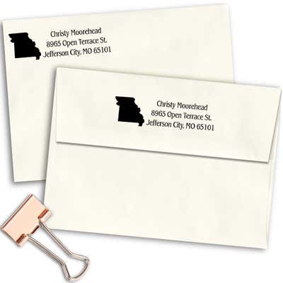 Missouri Return Address Stamp - alternate view