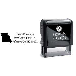 Missouri Return Address Stamp Body and Design