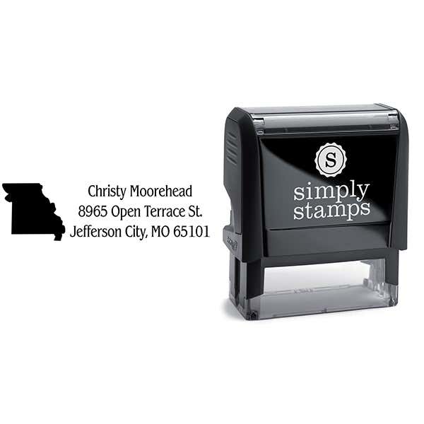Missouri Return Address Stamp Body and Design