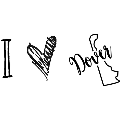 I Love Delaware Rubber Stamp