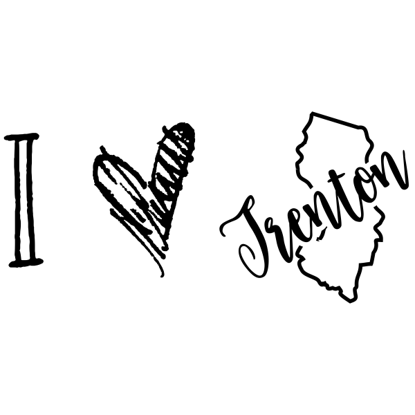 I Love New Jersey Rubber Stamp