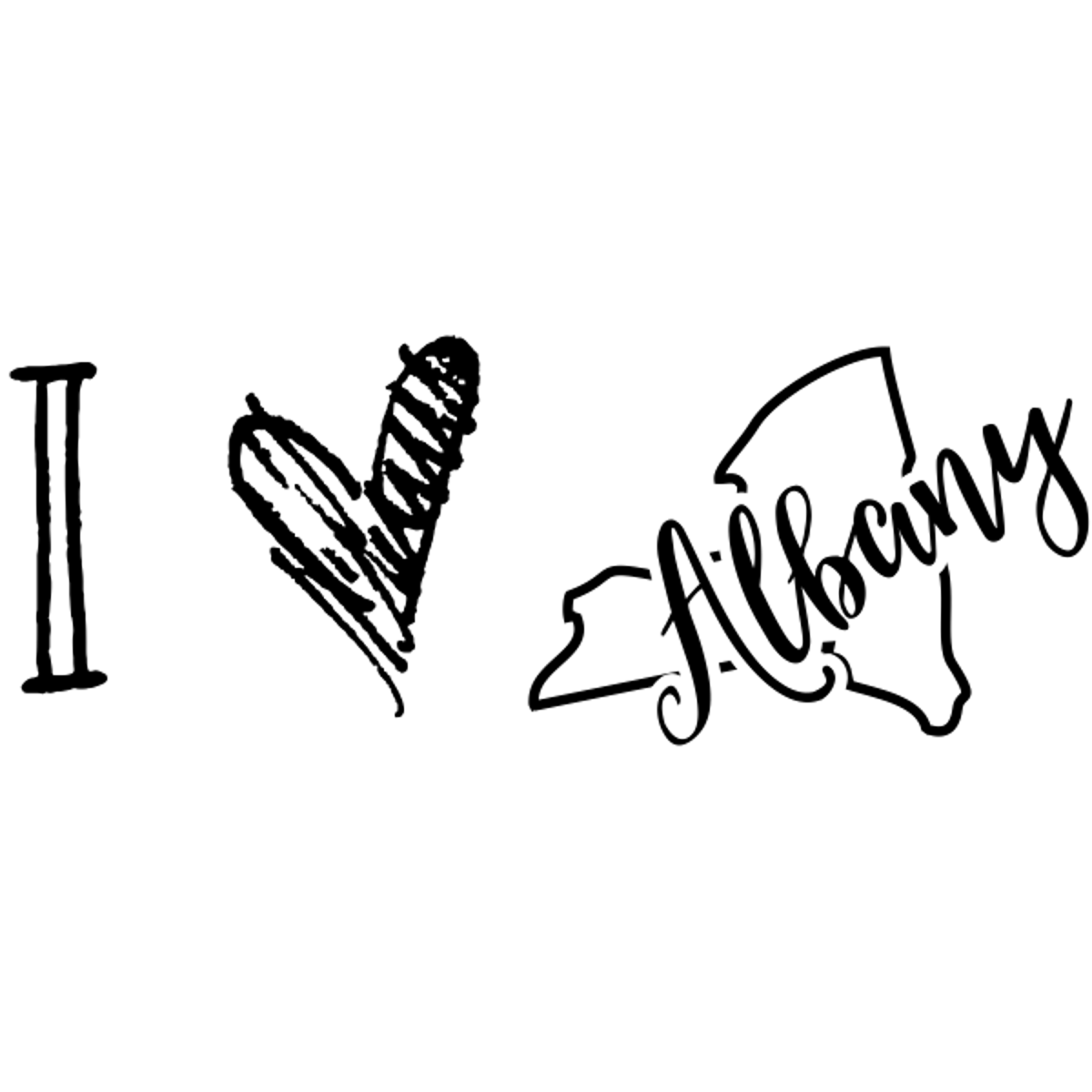 I Love New York Rubber Stamp