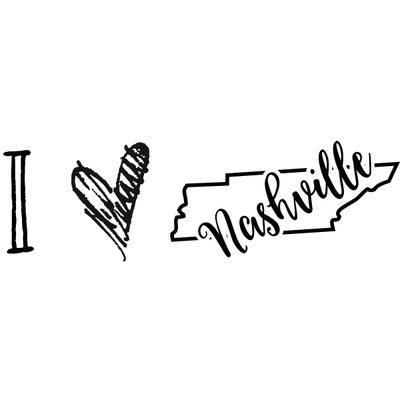 I Love Tennessee Rubber Stamp