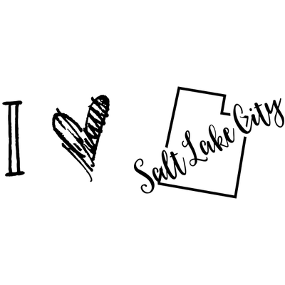 I Love Utah Rubber Stamp