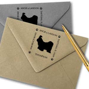 Shih Tzu Pet Lover Dog Address Stamp Imprint Example