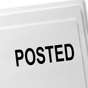 POSTED Bold Stock Stamp