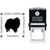 Pomeranian Pet Lover Dog Address Stamp Body and Design