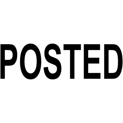 POSTED Bold Stock Stamp - alternate view