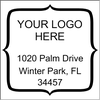Quote Square Logo Address Stamper