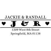 Heart Sided Return Address Stamp